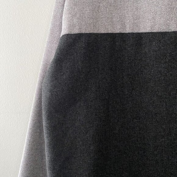 MODAKAWA Charcoal GreyBlack Light Grey Bicolour Punk Pocket Sweatshirt Dress - Picture 7 of 10